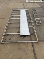 RVS imperiaal dakdrager incl. rvs laadroller deurladder, Overige materialen, Gebruikt, 100 tot 200 cm, Ophalen of Verzenden