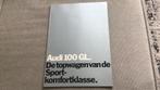 Audi 100 GL brochure, Ophalen of Verzenden, Nieuw, Audi
