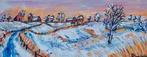 Winterlandschap van Ezinge, Ophalen of Verzenden