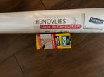1 rol Renovlies behang + lijm te koop in verpakking, Huis en Inrichting, Ophalen of Verzenden, Wit