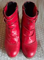 Rode Laarsjes - Maat 41 (valt als 40), Lage of Enkellaarzen, Nieuw, Ophalen of Verzenden, Rood