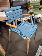 Nieuwe houe reclips armstoelen Blauw / grijs aktie prijs p/s, Ophalen, Nieuw, Aluminium