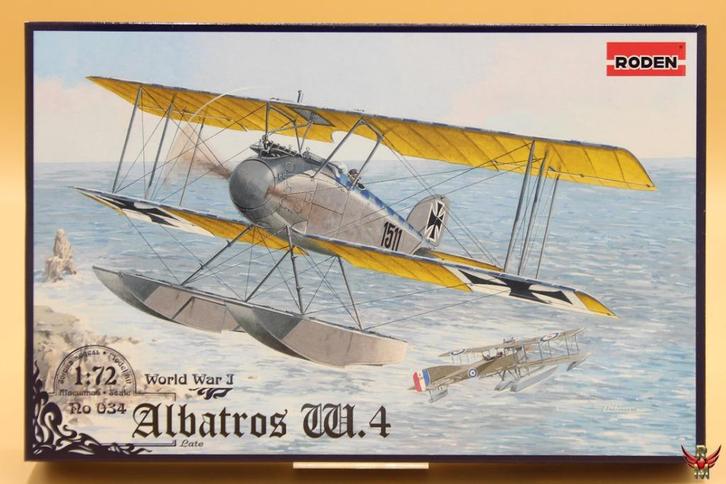 ROWASP | Roden 1/72 Albatros W4 Late, Hobby en Vrije tijd, Modelbouw | Vliegtuigen en Helikopters, Nieuw, Vliegtuig, 1:72 tot 1:144