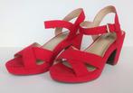 Damessandalen, maat 41, Bluebox, Zo goed als nieuw, Rood, Sandalen of Muiltjes, Ophalen of Verzenden