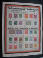Duitse Rijk kleine poster m. echte zegels hyperinflatie 1923, Postzegels en Munten, Postzegels | Europa | Duitsland, Verzenden