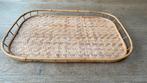 Vintage rotan/bamboe dienblad, Ophalen of Verzenden, Gebruikt, Hout