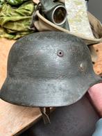 Duitse helm woodchip dd helm, Verzamelen, Militaria | Tweede Wereldoorlog, Duitsland, Ophalen of Verzenden, Helm of Baret, Landmacht