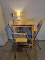bartafel IKEA met 3 krukken, Ophalen, Zo goed als nieuw