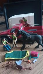 Schleich speelgoed set met paardentrailer en accessoires, Ophalen of Verzenden, Gebruikt