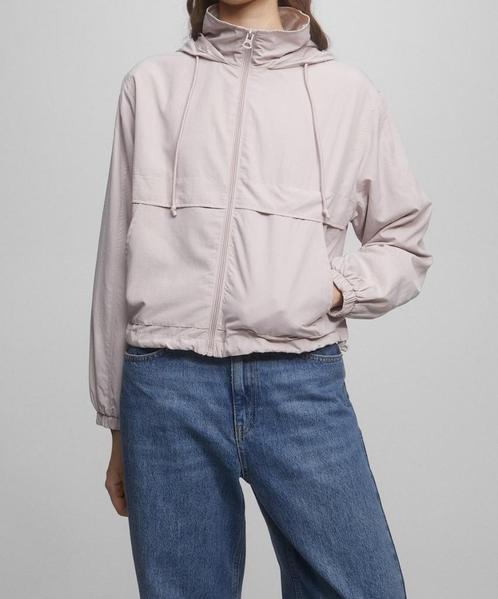 Pull & Bear kort licht jack jas zomerjas windbreaker maat S, Kleding | Dames, Jassen | Zomer, Nieuw, Maat 36 (S), Paars, Ophalen of Verzenden