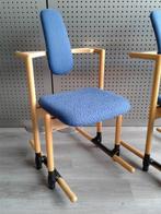 Set van 2x Stokke (Variér) Flysit (Blauw), Heel Mooi!, Huis en Inrichting, Stoelen, Twee, Blauw, Metaal, Ophalen of Verzenden
