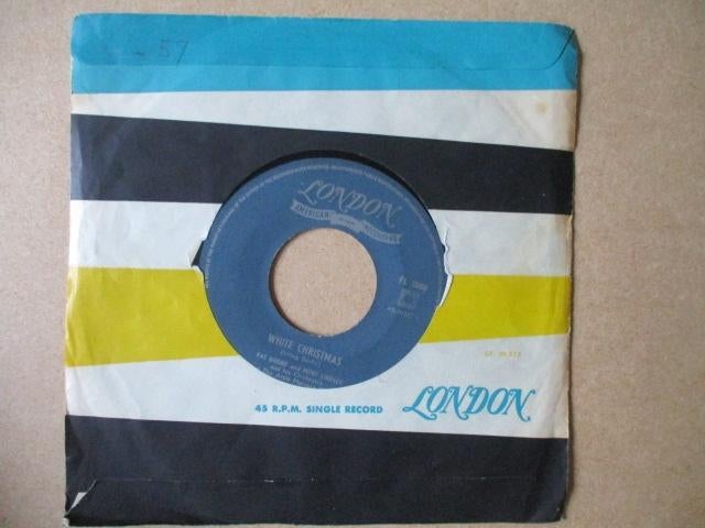 s1093 pat boone - white christmas, Ophalen, Gebruikt, Overige genres, 7 inch