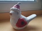 Kerst Vogel Decoratie - Rood Mutsje, Antiek en Kunst, Antiek | Keramiek en Aardewerk, Ophalen of Verzenden