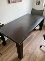Eettafel zwartbruin 200x100, Huis en Inrichting, Tafels | Eettafels, Ophalen, Gebruikt, 100 tot 150 cm, 200 cm of meer