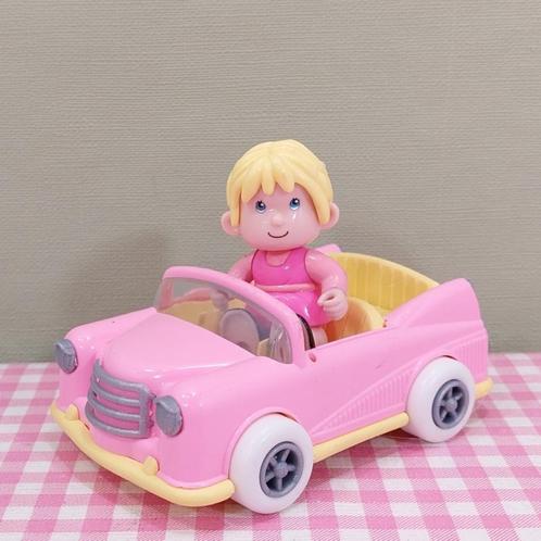 Vintage Pinypon / Pin Y Pon figuur roze auto famosa 1999, Verzamelen, Poppetjes en Figuurtjes, Zo goed als nieuw, Ophalen of Verzenden