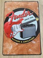 FENDER Gitaren | Metalen Wandbord Poster gitaar muziek, Overige typen, Verzenden