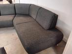 Mooie bank, 'maanvormig' 240 en 260cm, voor 225=, Ophalen, Gebruikt, 75 tot 100 cm, Stof