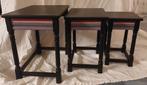 Set bijzettafeltjes, Minder dan 55 cm, Rond, Hout, Ophalen