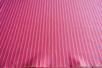 restant lappen roze met wit gestreepte trevira, Hobby en Vrije tijd, Stoffen en Lappen, Ophalen of Verzenden, Roze