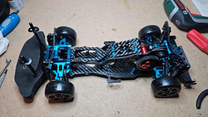 Sakura D5 mr Clone -rc Drift Chassis, Hobby en Vrije tijd, Modelbouw | Auto's en Voertuigen, Nieuw, Auto, Groter dan 1:32, Overige merken