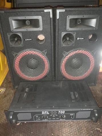Speakerset met versterker beschikbaar voor biedingen