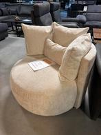 Crème/Witte Fauteuil - Showroom Opruiming, Ophalen of Verzenden, Zo goed als nieuw, Stof, 100 tot 125 cm