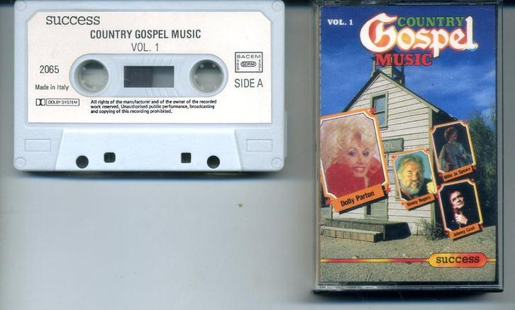 Diverse artiesten - Country Gospel Music Vol. 1 16 nrs ZGAN, Cd's en Dvd's, Cassettebandjes, Zo goed als nieuw, Origineel, Country en Western