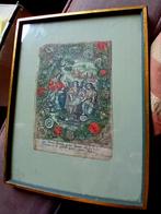 17e eeuw Alexander Voet devotieprent in lijst, Antiek en Kunst, Antiek | Religie, Ophalen of Verzenden