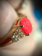 Roze opaal ring uit Ethiopië., Sieraden, Tassen en Uiterlijk, Ringen, Nieuw, Met edelsteen, Ophalen of Verzenden, Dame