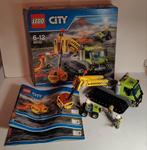 Lego City Vulkaan Rupsvoertuig 60122 - Compleet met doos, Ophalen of Verzenden, Gebruikt, Complete set, Lego