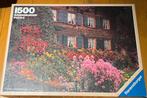Puzzel Ravensburger “Bloementuin”, 1500 stukjes, Ophalen of Verzenden, Gebruikt, Legpuzzel