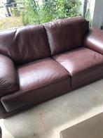 Supermooie lederen bank in keurige staat. 1:80, Huis en Inrichting, Fauteuils, Ophalen of Verzenden, Zo goed als nieuw, 75 tot 100 cm
