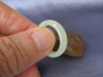 Bandring witgroene tanglin Jade Ø 20,2 mm, Sieraden, Tassen en Uiterlijk, Ringen, Nieuw, Overige materialen, 20 of groter, Verzenden