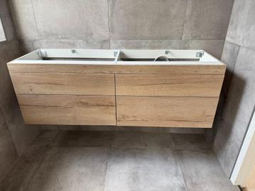 Nieuw Badkamermeubel Eiken (140 cm breed, 47,5 cm hoog) beschikbaar voor biedingen