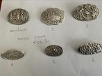 Antieke zilveren broches, Sieraden, Tassen en Uiterlijk, Broches, Ophalen of Verzenden, Gebruikt, Zilver, Zilver