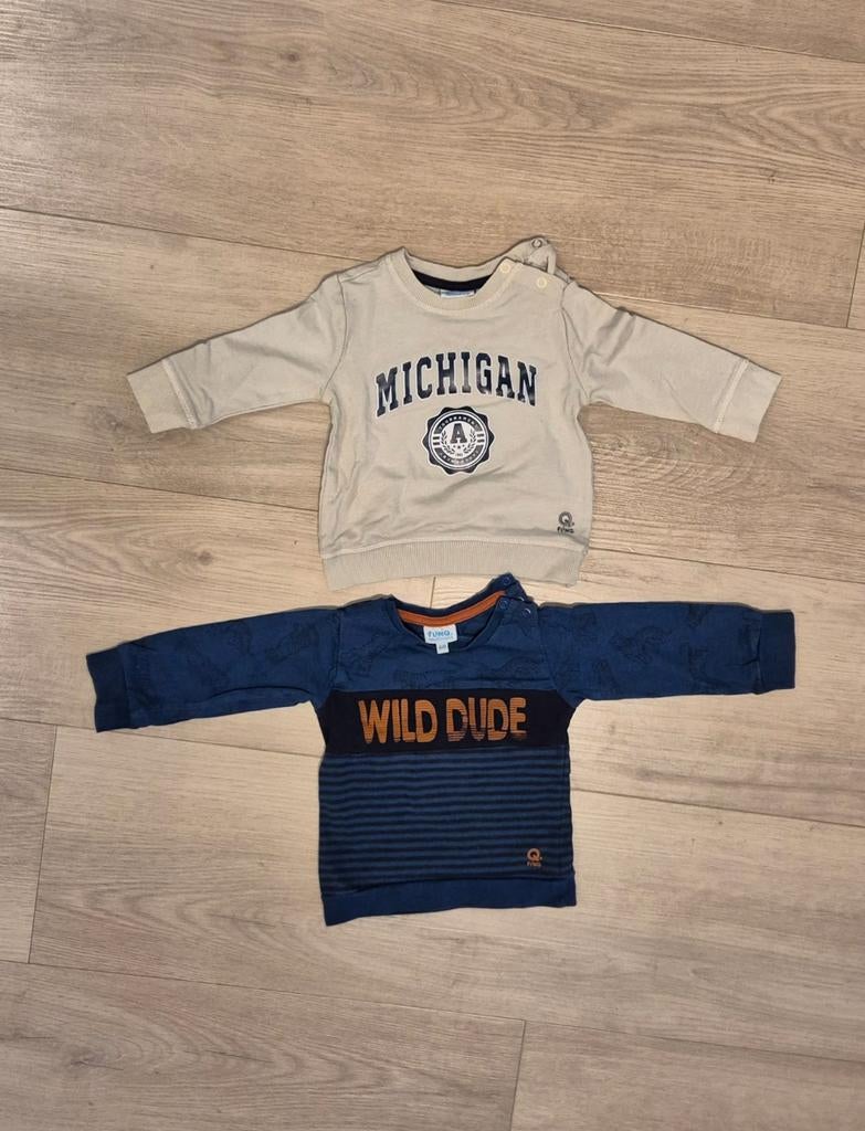 2 mooie truien in maat 68 van Flinq, Ophalen of Verzenden, Zo goed als nieuw, Funky XS, Jongetje