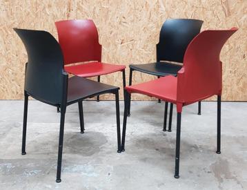 56 x kunststof design stoelen terrasstoelen cafe horeca  beschikbaar voor biedingen