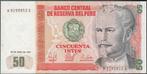 Peru bankbiljet 50 Intis 1987, Pick 131b in UNC kwaliteit, Ophalen of Verzenden, Zuid-Amerika, Los biljet