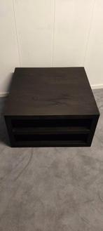 Salontafel Brussel black 80 cm mangohout, Huis en Inrichting, Ophalen, Meubel Outlet Meppel, Mangohout, Vierkant