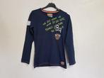 Stoere donker blauwe VINGINO longsleeve Hagi mt 10/140., Verzenden, Zo goed als nieuw, Vingino, Shirt of Longsleeve