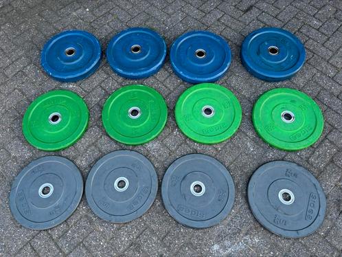 140 kg sidea (technogym) bumperplates, Sport en Fitness, Fitnessmaterialen, Ophalen