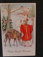 Zeer mooie Sint Nicolaas kaart, Verzamelen, Ophalen of Verzenden, 1940 tot 1960, Ongelopen, Kinderen