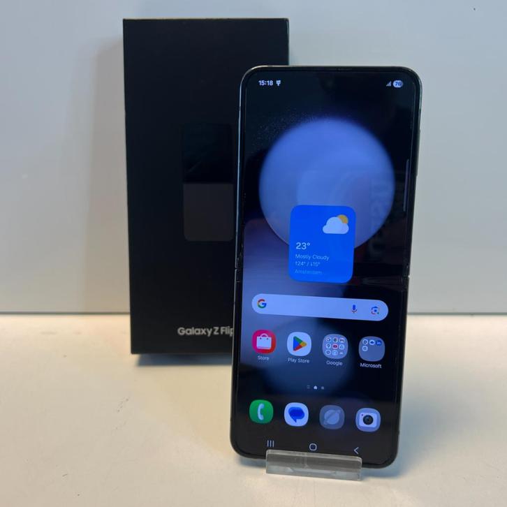Samsung Galaxy Flip 5 256GB Graphite | Compleet in doos, Telecommunicatie, Mobiele telefoons | Samsung, Zo goed als nieuw