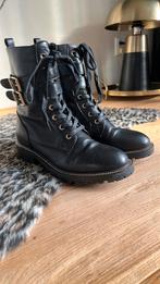 Veterboots dames 39 zwart, Zwart, Lage of Enkellaarzen, Ophalen of Verzenden, Zo goed als nieuw