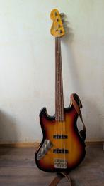 Linkshandige Vintage vj74 JP tribute 4 snarig fretless bass, Muziek en Instrumenten, Ophalen of Verzenden, Zo goed als nieuw