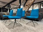 4 Nieuw Rolf Benz 606 eetkamerstoel Blauw stof Design stoel, Huis en Inrichting, Stoelen, Blauw, Nieuw, Ophalen of Verzenden, Vier