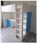 Ikea SMÅSTAD Hoogslaper wit met blauw, Ophalen, Zo goed als nieuw, Hoogslaper