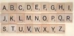 Scrabble letters, Ophalen of Verzenden, Gebruikt