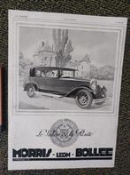 Morris- Leon-Bollee auto advertentie uit 1929, Ophalen of Verzenden, Gebruikt, Auto's