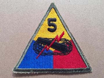 WWII US 5th Armored Division patch beschikbaar voor biedingen